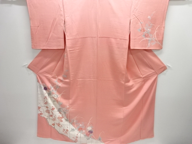 JAPANESE KIMONO / HOMONGI / EMBROIDERY / BRANCH UME